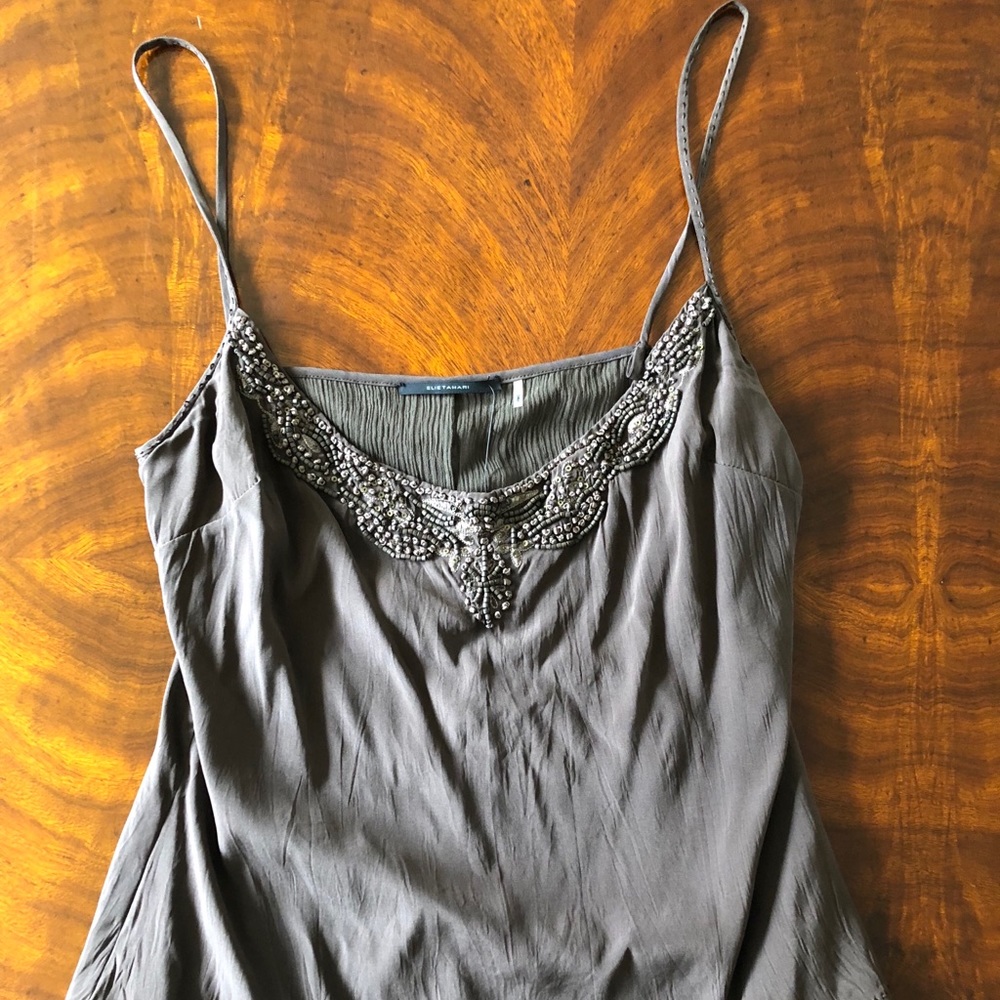 Elie Tahari Brown Silk Camisole - Picture 2 of 7